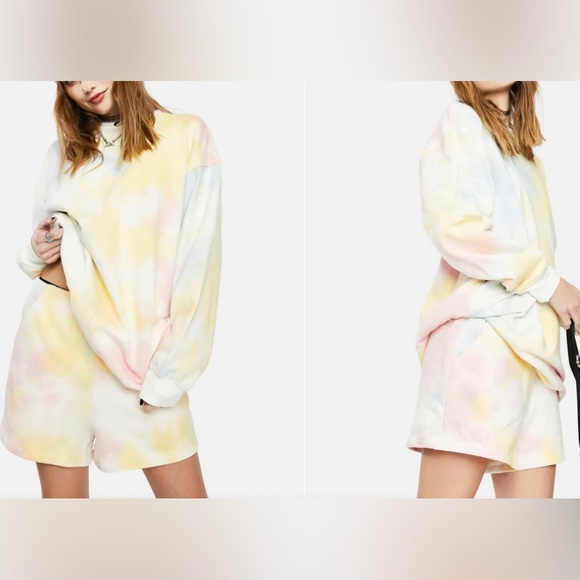 Rainbow terry sweatshorts - Picture 1 of 3